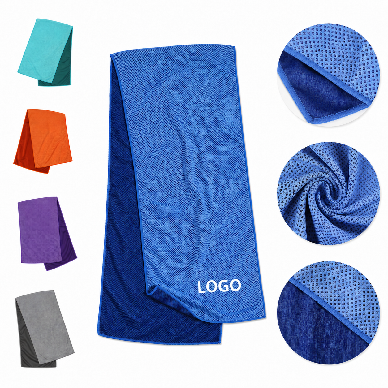 Quick-Dry Evaporative Cooling Sports Towel - 31" x 12"