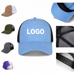 Structured 5-Panel Mesh Back Trucker Hat