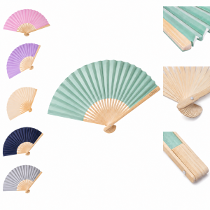 Natural Bamboo Foldable Hand Fan for Events and Promotions