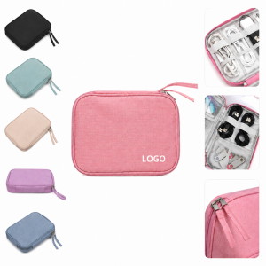 Durable Multi-Compartment Electronic Accessory Travel Pouch
