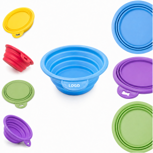 Portable Collapsible Silicone Travel Bowl for Pets