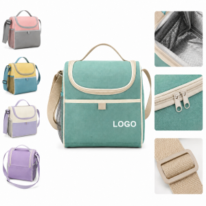 9-Can Capacity Insulated Daily Thermal Lunch Bag with Shoulder Strap